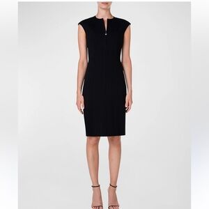 Ralph Lauren Black Shift Dress with Zipper Detail